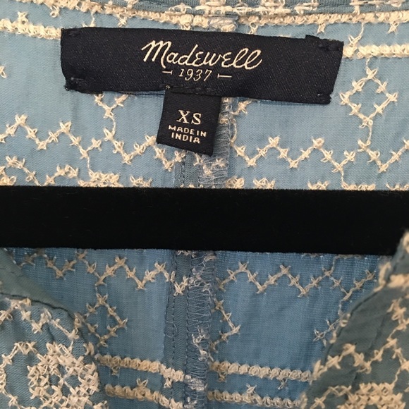 Madewell embroidered tie sleeve dress - Picture 6 of 8